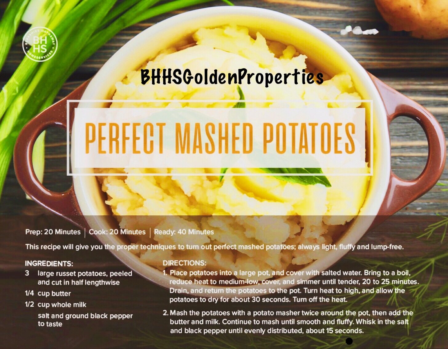 Golden Thanksgiving – Perfect Mashed Potatoes