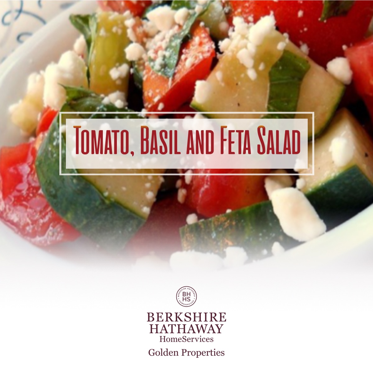 Tomato, Basil and Feta Salad | Summertime Recipes