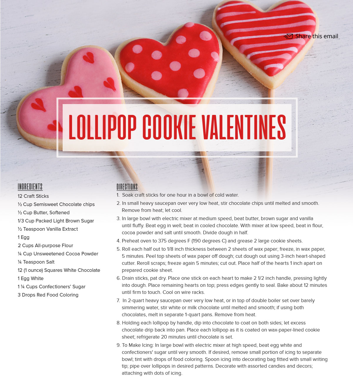 Valentine’s Cookie Recipe
